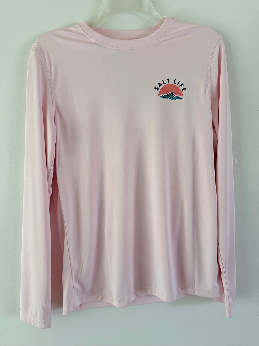 Salt Life Women's Light Pink Long Sleeve Performance Tee